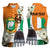 Personalized Ivory Coast Independence Day Women Sleeveless Polo Shirt Ornithogalum Arabicum Happy 64 Years Anniversary - Wonder Print Shop