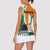Personalized Ivory Coast Independence Day Women Sleeveless Polo Shirt Ornithogalum Arabicum Happy 64 Years Anniversary - Wonder Print Shop