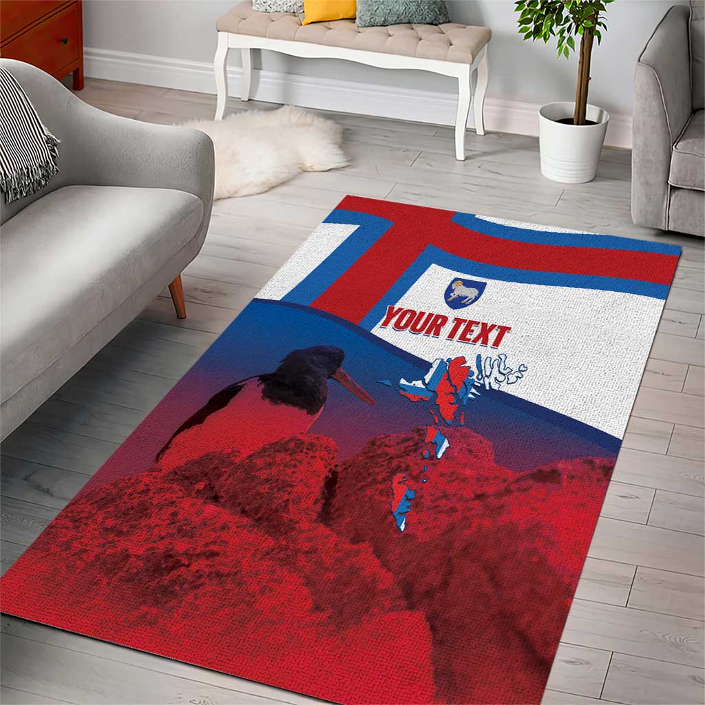 Faroe Islands National Day Area Rug Olavsoka Faroes Map With Tjaldur - Wonder Print Shop