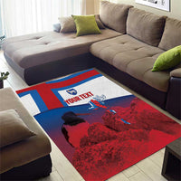 Faroe Islands National Day Area Rug Olavsoka Faroes Map With Tjaldur - Wonder Print Shop