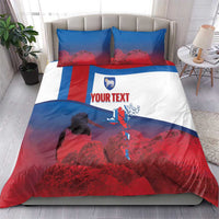 Faroe Islands National Day Bedding Set Olavsoka Faroes Map With Tjaldur - Wonder Print Shop