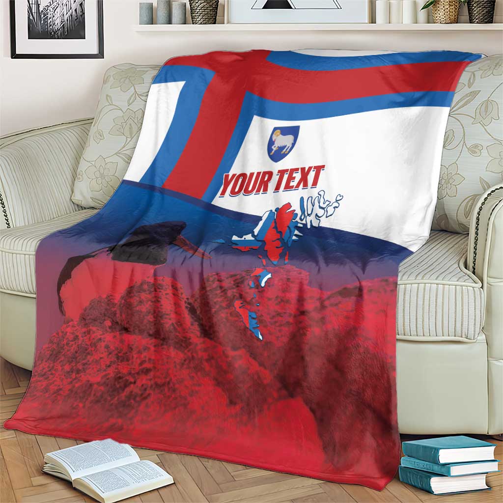 Faroe Islands National Day Blanket Olavsoka Faroes Map With Tjaldur - Wonder Print Shop