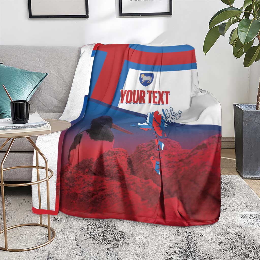 Faroe Islands National Day Blanket Olavsoka Faroes Map With Tjaldur - Wonder Print Shop