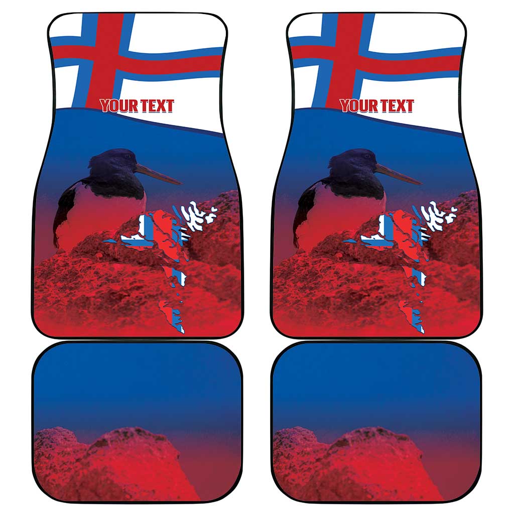 Faroe Islands National Day Car Mats Olavsoka Faroes Map With Tjaldur - Wonder Print Shop