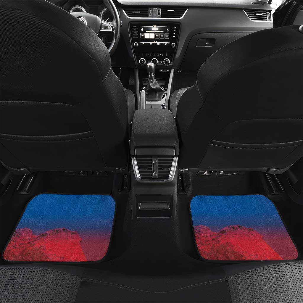 Faroe Islands National Day Car Mats Olavsoka Faroes Map With Tjaldur - Wonder Print Shop