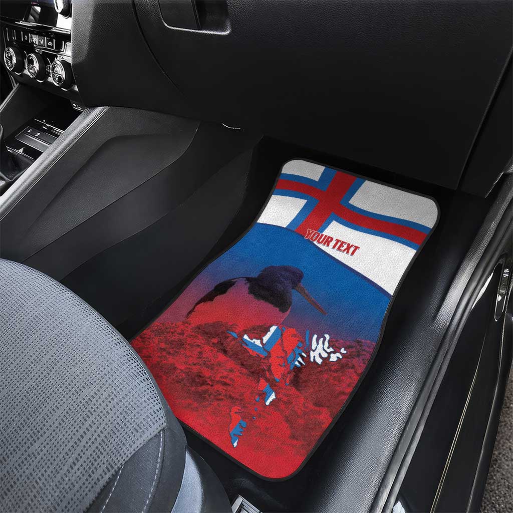 Faroe Islands National Day Car Mats Olavsoka Faroes Map With Tjaldur - Wonder Print Shop