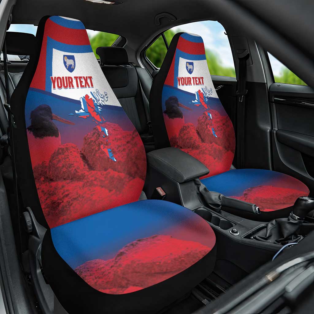 Faroe Islands National Day Car Seat Cover Olavsoka Faroes Map With Tjaldur - Wonder Print Shop