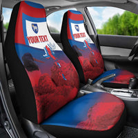 Faroe Islands National Day Car Seat Cover Olavsoka Faroes Map With Tjaldur - Wonder Print Shop