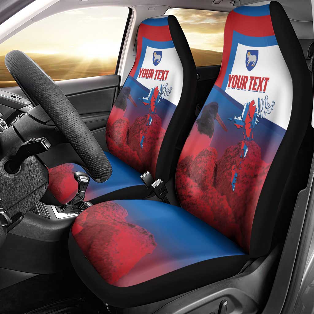 Faroe Islands National Day Car Seat Cover Olavsoka Faroes Map With Tjaldur - Wonder Print Shop