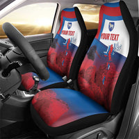 Faroe Islands National Day Car Seat Cover Olavsoka Faroes Map With Tjaldur - Wonder Print Shop