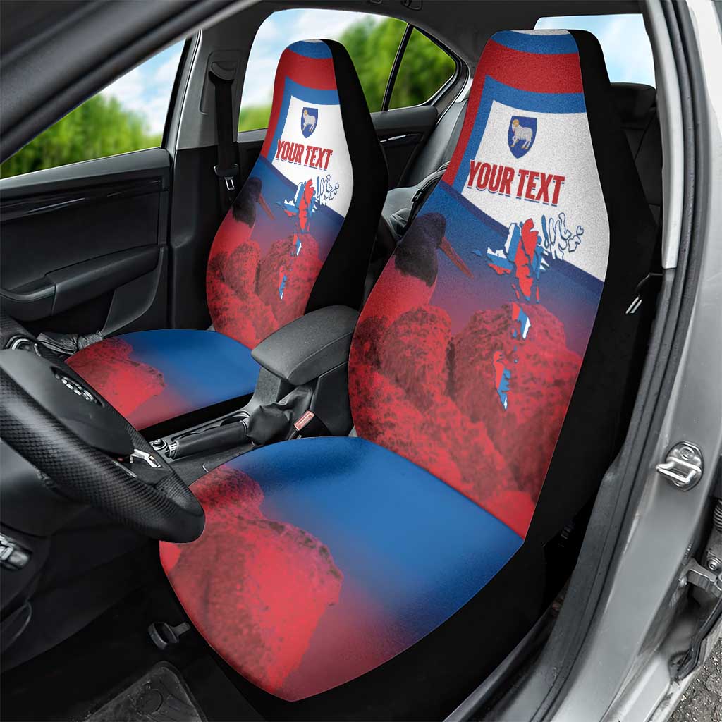 Faroe Islands National Day Car Seat Cover Olavsoka Faroes Map With Tjaldur - Wonder Print Shop