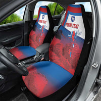 Faroe Islands National Day Car Seat Cover Olavsoka Faroes Map With Tjaldur - Wonder Print Shop