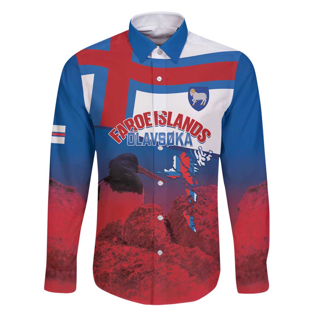 Faroe Islands National Day Family Matching Puletasi and Hawaiian Shirt Olavsoka Faroes Map With Tjaldur - Wonder Print Shop