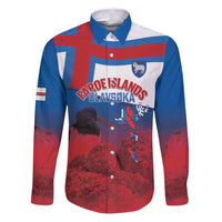 Faroe Islands National Day Family Matching Puletasi and Hawaiian Shirt Olavsoka Faroes Map With Tjaldur - Wonder Print Shop