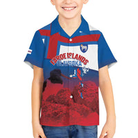 Faroe Islands National Day Family Matching Puletasi and Hawaiian Shirt Olavsoka Faroes Map With Tjaldur - Wonder Print Shop