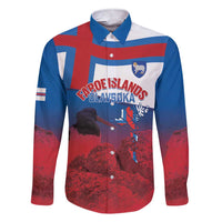 Faroe Islands National Day Family Matching Short Sleeve Bodycon Dress and Hawaiian Shirt Olavsoka Faroes Map With Tjaldur - Wonder Print Shop