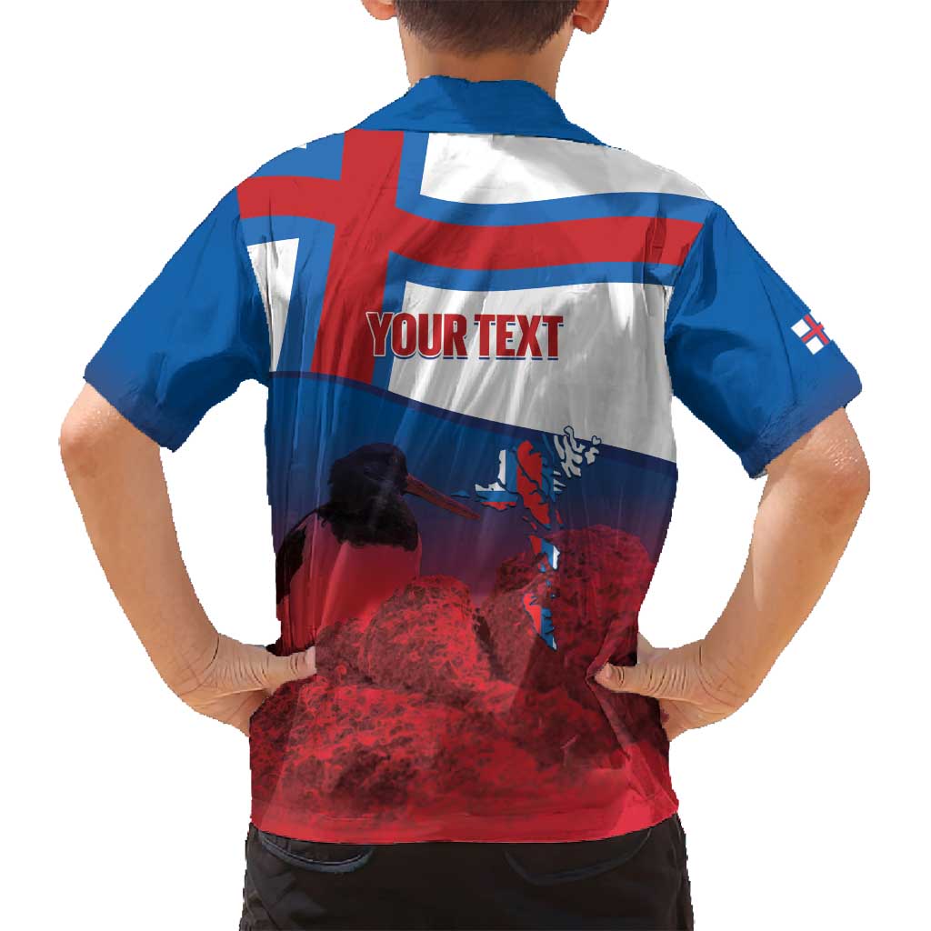 Faroe Islands National Day Family Matching Tank Maxi Dress and Hawaiian Shirt Olavsoka Faroes Map With Tjaldur - Wonder Print Shop