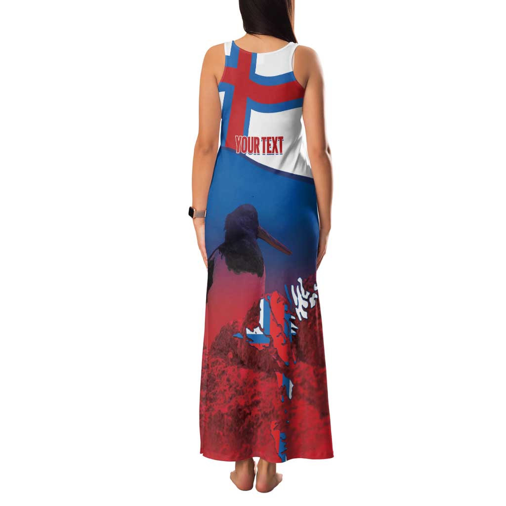 Faroe Islands National Day Family Matching Tank Maxi Dress and Hawaiian Shirt Olavsoka Faroes Map With Tjaldur - Wonder Print Shop