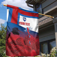 Faroe Islands National Day Garden Flag Olavsoka Faroes Map With Tjaldur - Wonder Print Shop