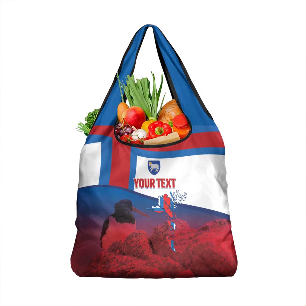 Faroe Islands National Day Grocery Bag Olavsoka Faroes Map With Tjaldur - Wonder Print Shop