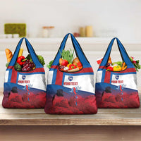 Faroe Islands National Day Grocery Bag Olavsoka Faroes Map With Tjaldur - Wonder Print Shop