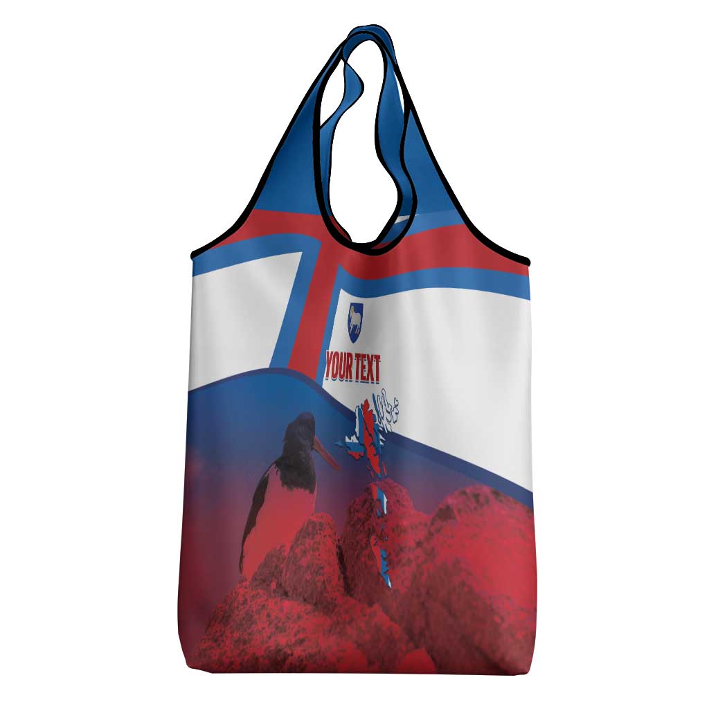 Faroe Islands National Day Grocery Bag Olavsoka Faroes Map With Tjaldur - Wonder Print Shop