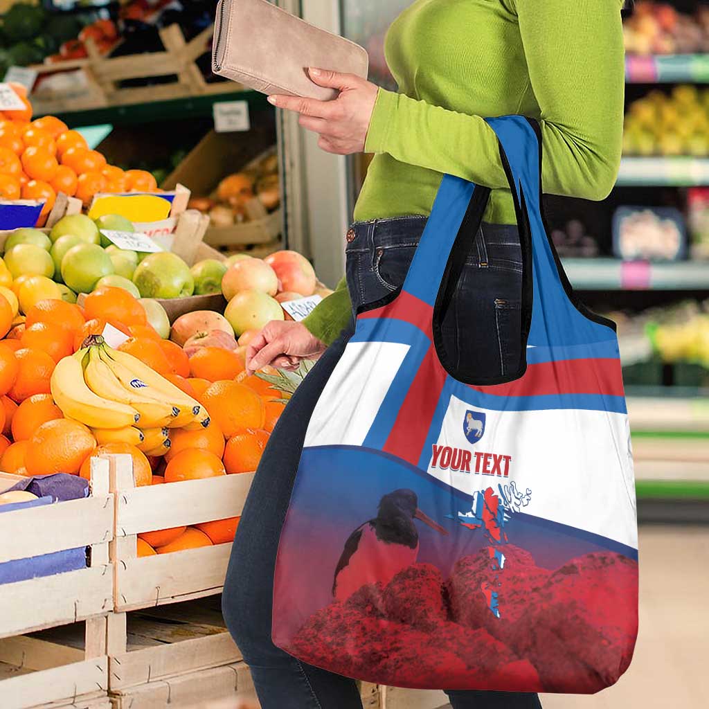 Faroe Islands National Day Grocery Bag Olavsoka Faroes Map With Tjaldur - Wonder Print Shop