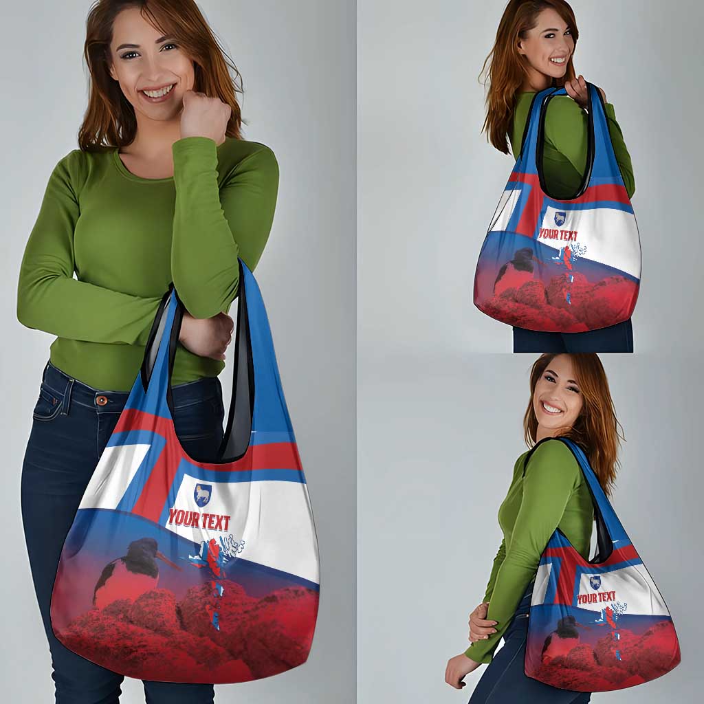 Faroe Islands National Day Grocery Bag Olavsoka Faroes Map With Tjaldur - Wonder Print Shop