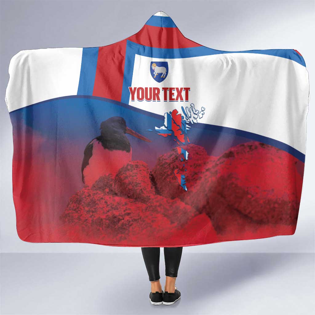 Faroe Islands National Day Hooded Blanket Olavsoka Faroes Map With Tjaldur - Wonder Print Shop