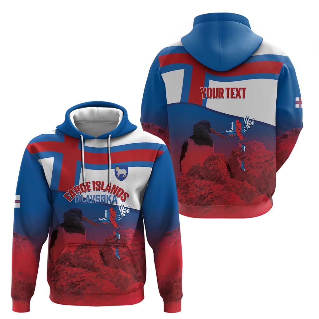 Faroe Islands National Day Hoodie Olavsoka Faroes Map With Tjaldur - Wonder Print Shop