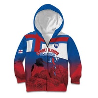 Faroe Islands National Day Kid Hoodie Olavsoka Faroes Map With Tjaldur - Wonder Print Shop