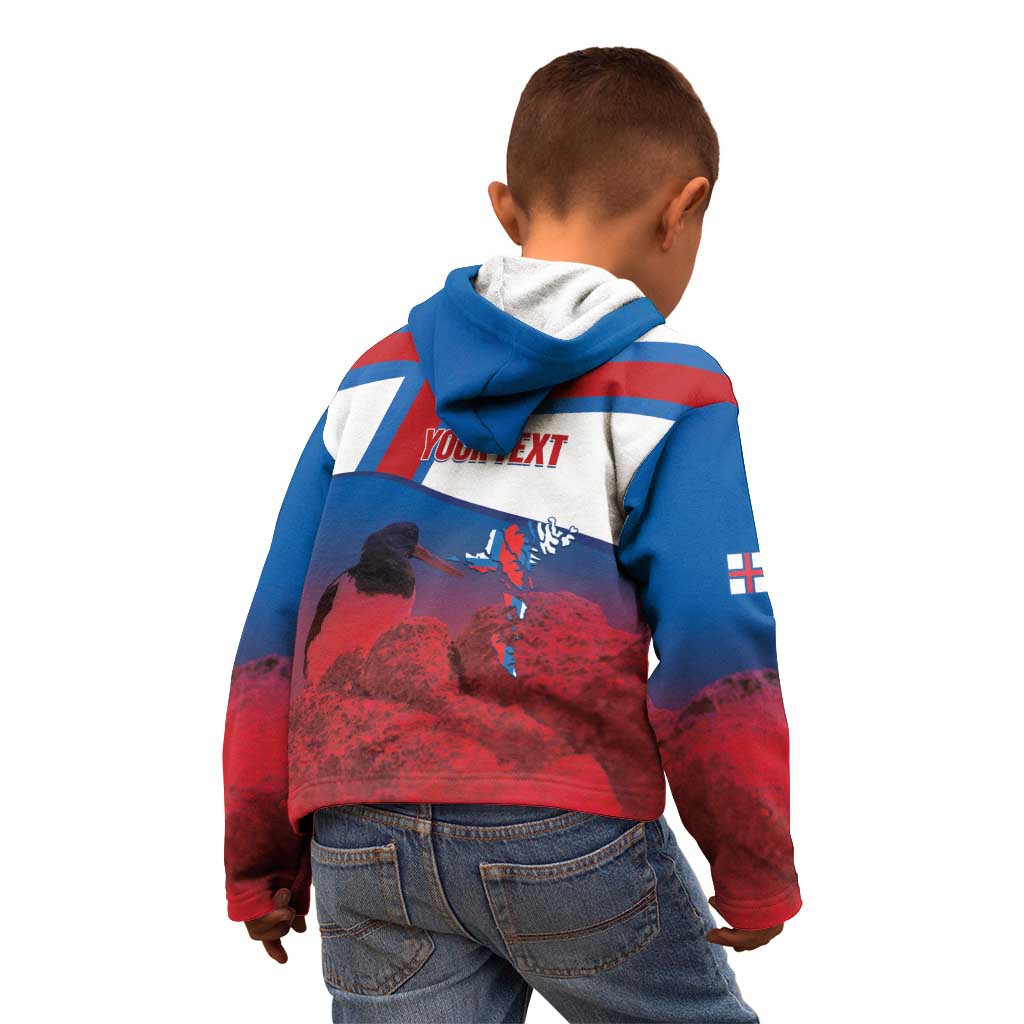 Faroe Islands National Day Kid Hoodie Olavsoka Faroes Map With Tjaldur - Wonder Print Shop