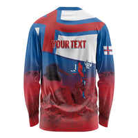 Faroe Islands National Day Long Sleeve Shirt Olavsoka Faroes Map With Tjaldur - Wonder Print Shop