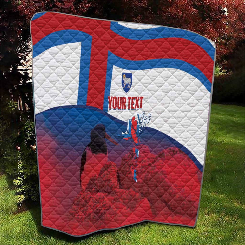 Faroe Islands National Day Quilt Olavsoka Faroes Map With Tjaldur - Wonder Print Shop