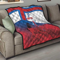 Faroe Islands National Day Quilt Olavsoka Faroes Map With Tjaldur - Wonder Print Shop