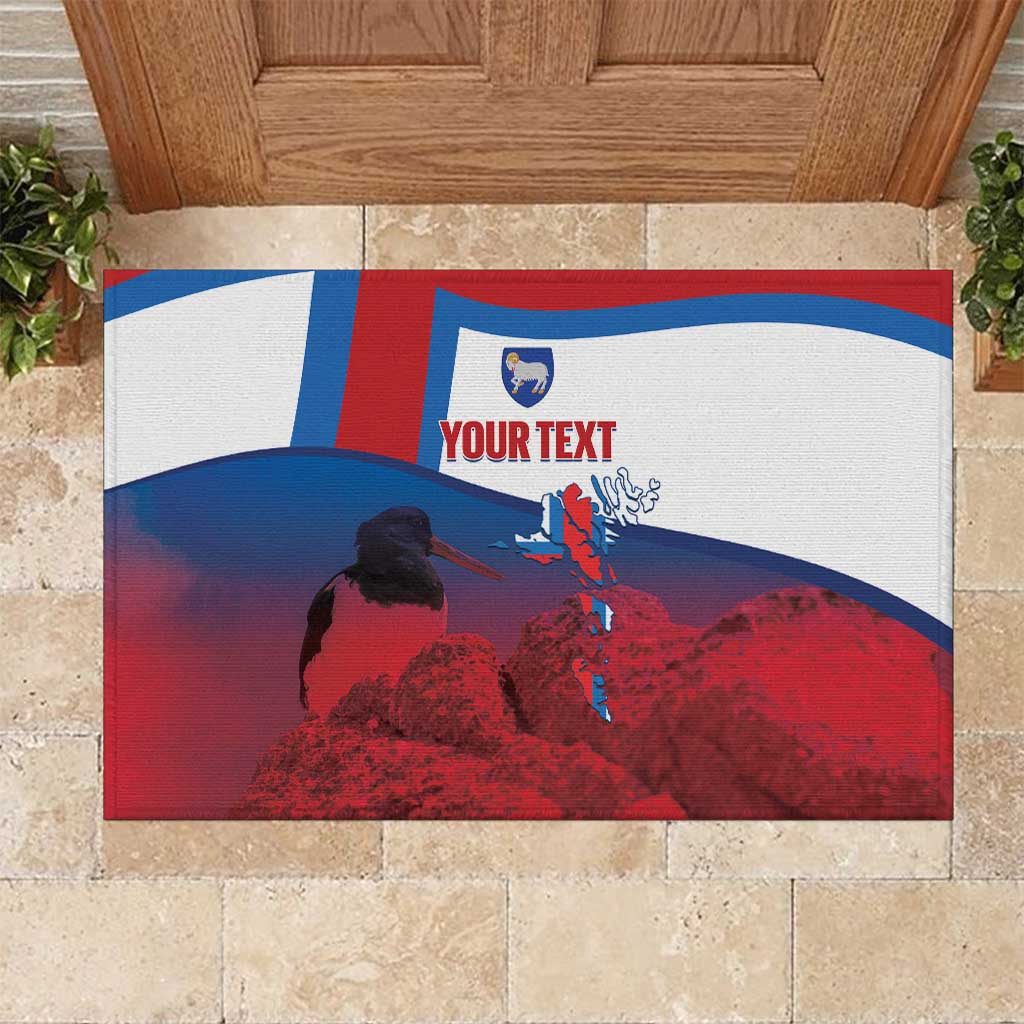 Faroe Islands National Day Rubber Doormat Olavsoka Faroes Map With Tjaldur - Wonder Print Shop