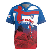 Faroe Islands National Day Rugby Jersey Olavsoka Faroes Map With Tjaldur - Wonder Print Shop