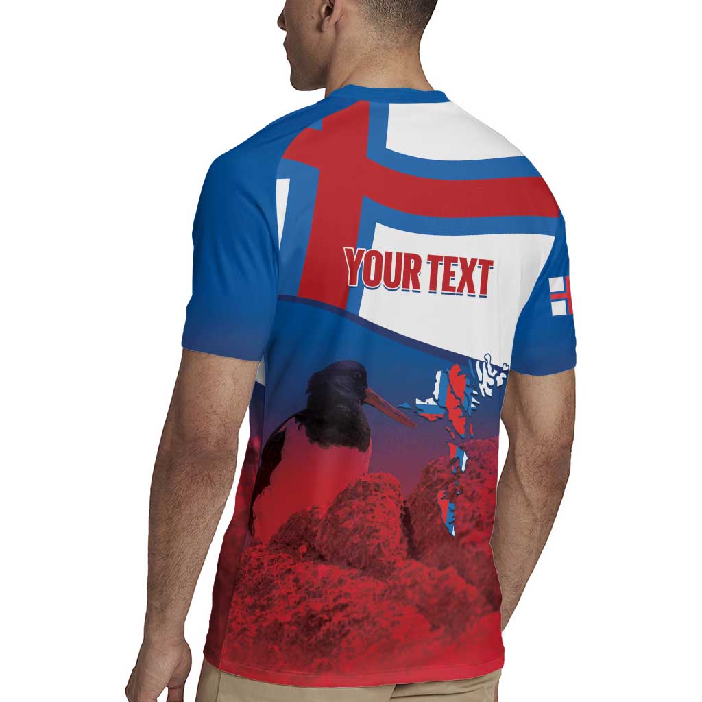 Faroe Islands National Day Rugby Jersey Olavsoka Faroes Map With Tjaldur - Wonder Print Shop