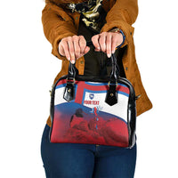 Faroe Islands National Day Shoulder Handbag Olavsoka Faroes Map With Tjaldur - Wonder Print Shop