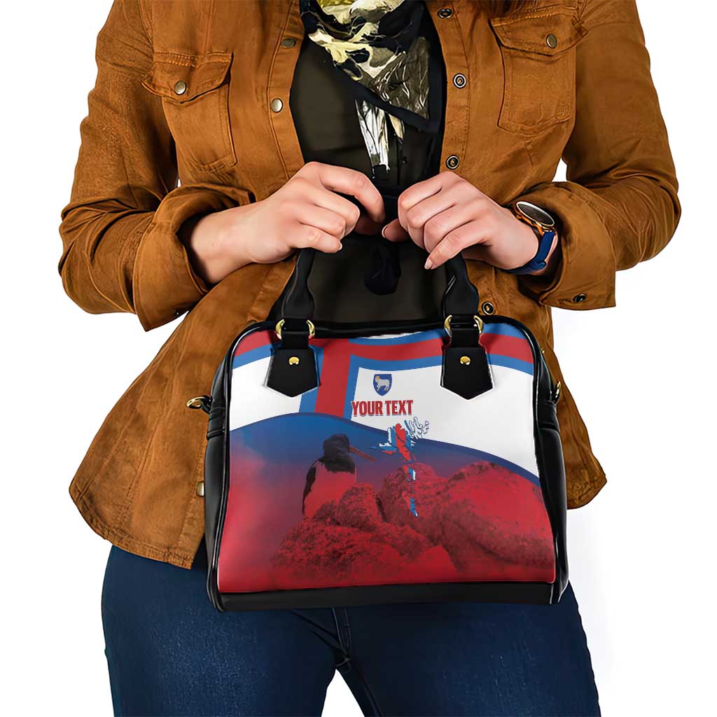 Faroe Islands National Day Shoulder Handbag Olavsoka Faroes Map With Tjaldur - Wonder Print Shop