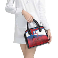 Faroe Islands National Day Shoulder Handbag Olavsoka Faroes Map With Tjaldur - Wonder Print Shop