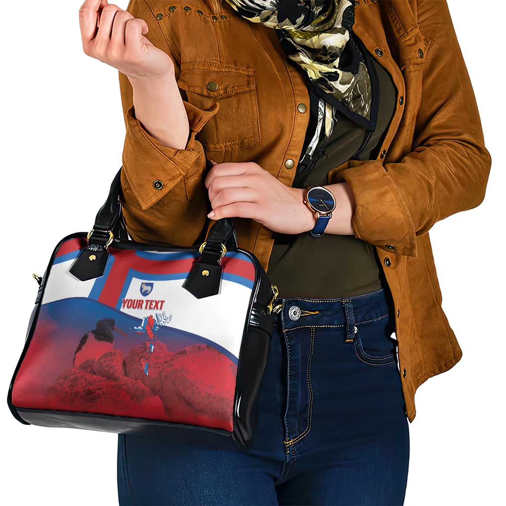 Faroe Islands National Day Shoulder Handbag Olavsoka Faroes Map With Tjaldur - Wonder Print Shop