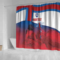 Faroe Islands National Day Shower Curtain Olavsoka Faroes Map With Tjaldur - Wonder Print Shop