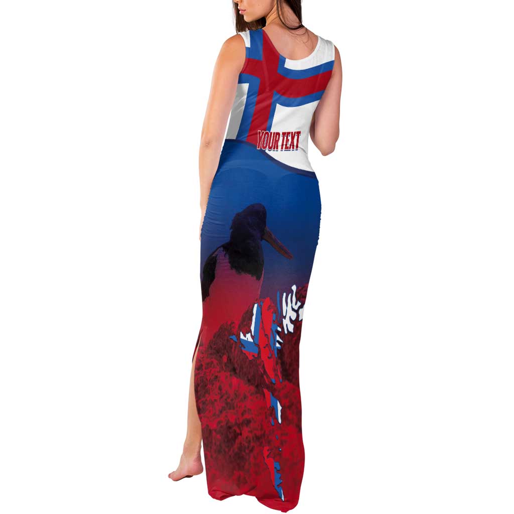 Faroe Islands National Day Tank Maxi Dress Olavsoka Faroes Map With Tjaldur - Wonder Print Shop