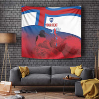 Faroe Islands National Day Tapestry Olavsoka Faroes Map With Tjaldur - Wonder Print Shop