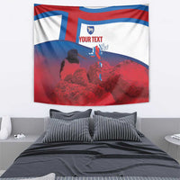 Faroe Islands National Day Tapestry Olavsoka Faroes Map With Tjaldur - Wonder Print Shop