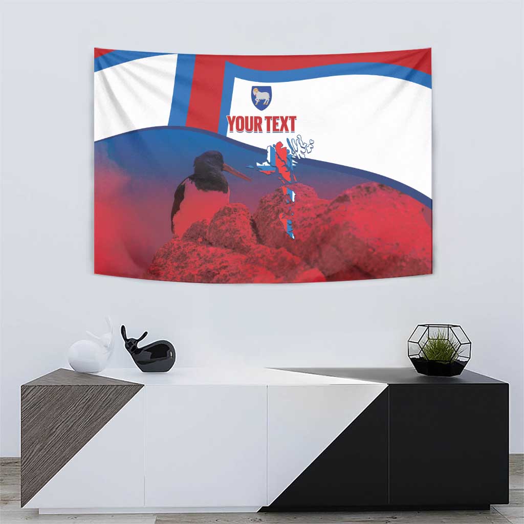 Faroe Islands National Day Tapestry Olavsoka Faroes Map With Tjaldur - Wonder Print Shop