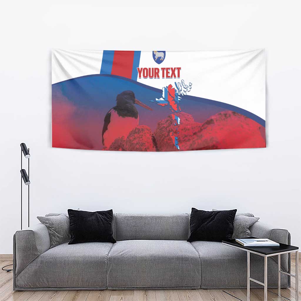 Faroe Islands National Day Tapestry Olavsoka Faroes Map With Tjaldur - Wonder Print Shop