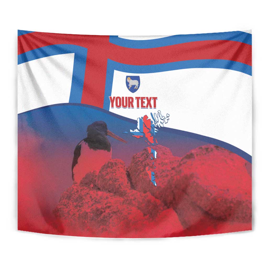 Faroe Islands National Day Tapestry Olavsoka Faroes Map With Tjaldur - Wonder Print Shop