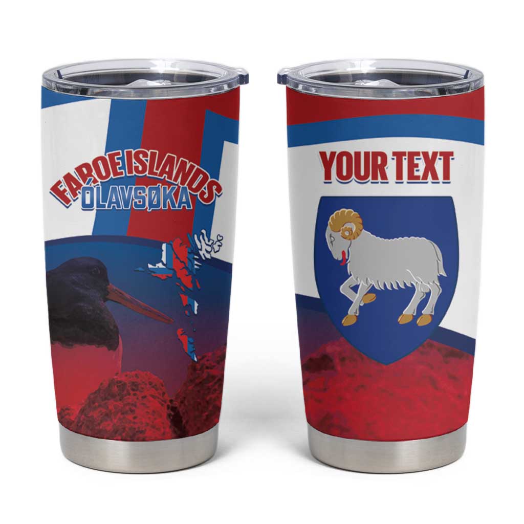 Faroe Islands National Day Tumbler Cup Olavsoka Faroes Map With Tjaldur - Wonder Print Shop